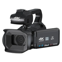 4K 64MP WiFi Camcorder with 18X Zoom, 4.0" Touch Screen & 2.4G Remote for Meetings, Conferences & Weddings - AF Function