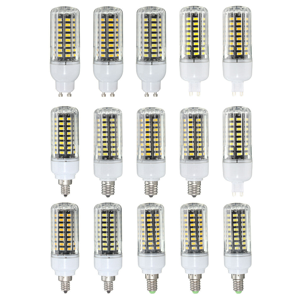 GU10 7W 72 SMD 5730 LED Pure White Warm White Natural White Cover Corn Bulb AC85-265V
