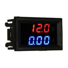 10pcs Mini Digital Voltmeter Ammeter DC 100V 10A Voltmeter Current Meter Tester Blue+Red Dual LED Display