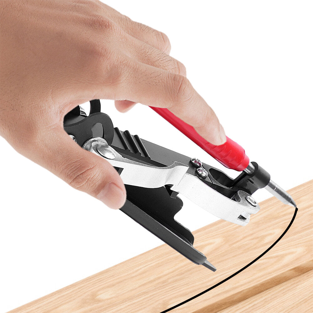 Woodworking Scriber Tool - Compass Design, Adjustable Deep-Hole Pencil, Aluminum Alloy, Compact & Portable for Carpenters