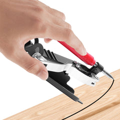 Woodworking Scriber Tool - Compass Design, Adjustable Deep-Hole Pencil, Aluminum Alloy, Compact & Portable for Carpenters
