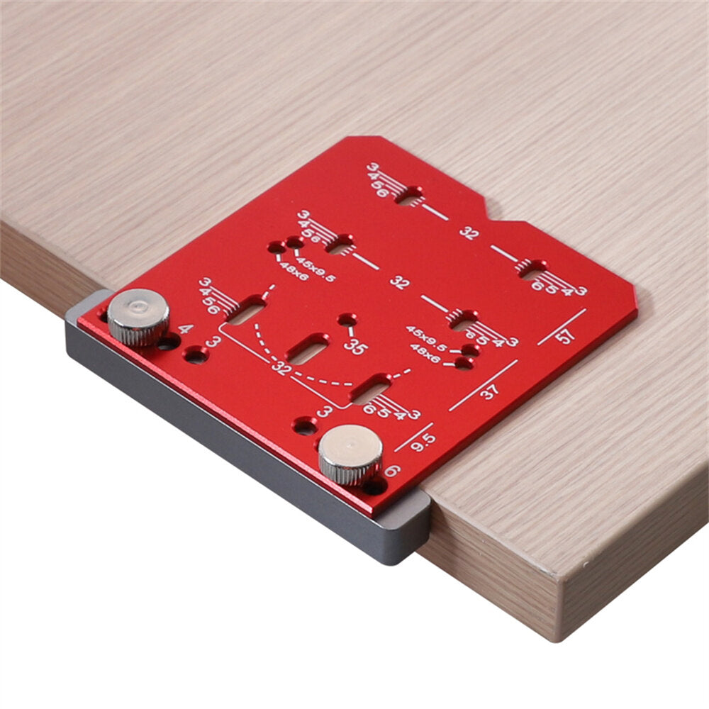 Universal Cabinet Hinge Jig for 45mm/48mm Hinges - Precise Drilling, Multiple Hole Spacing, Durable Metal, Easy Installation
