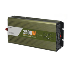 GreenZech DM 2500 Inverter | 2500W Full Power Pure Sine Wave | 12V 24V 48V 60V 72V to 110V 220V AC Converter
