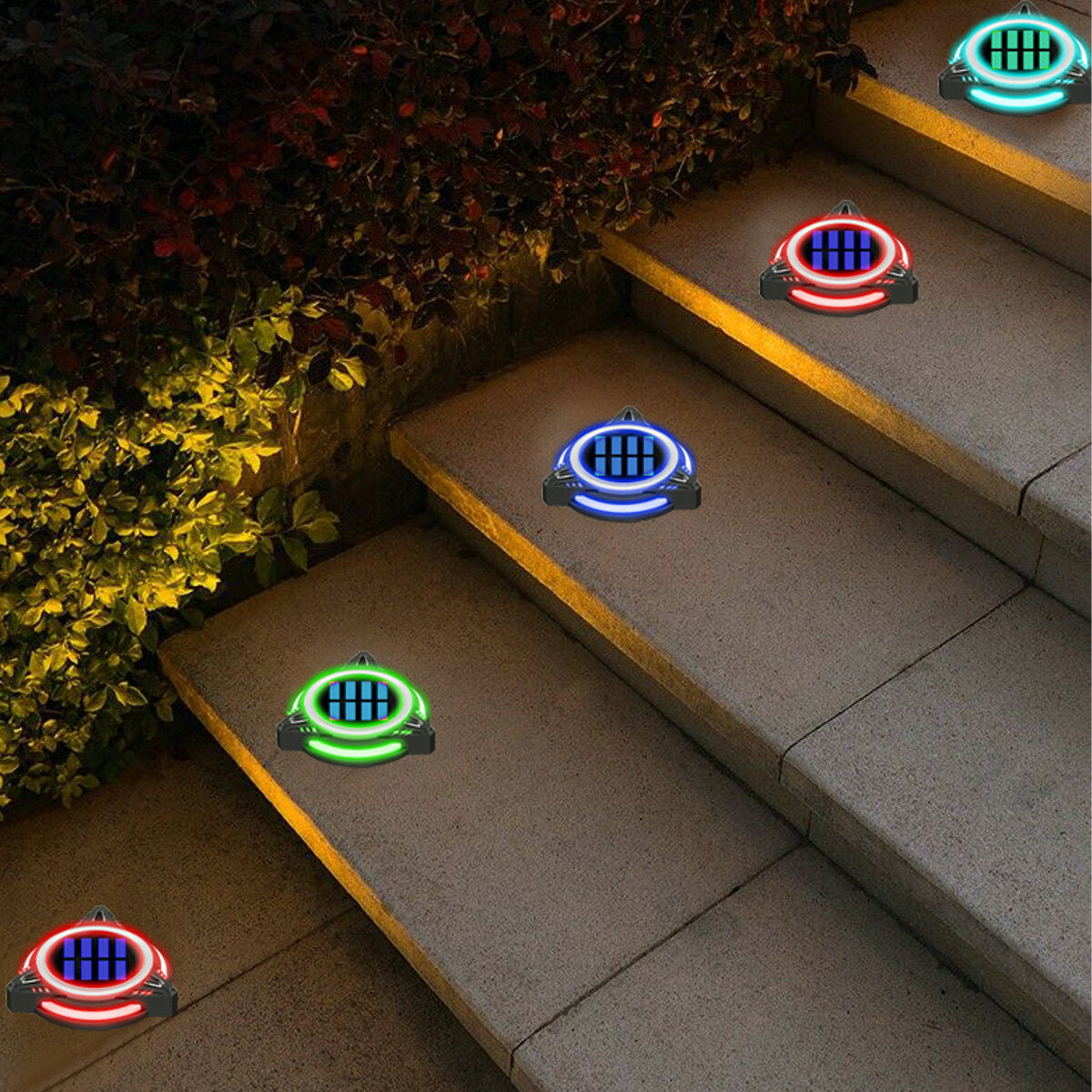 8/10 LED Solar Power Disk Light Buried Light Outdoor Under Ground Waterproof Lamp
