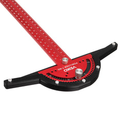 300mm Angle Positioning T Square Ruler - Adjustable 0-75° with 5° Increments for Woodworking and Carpentry Tools