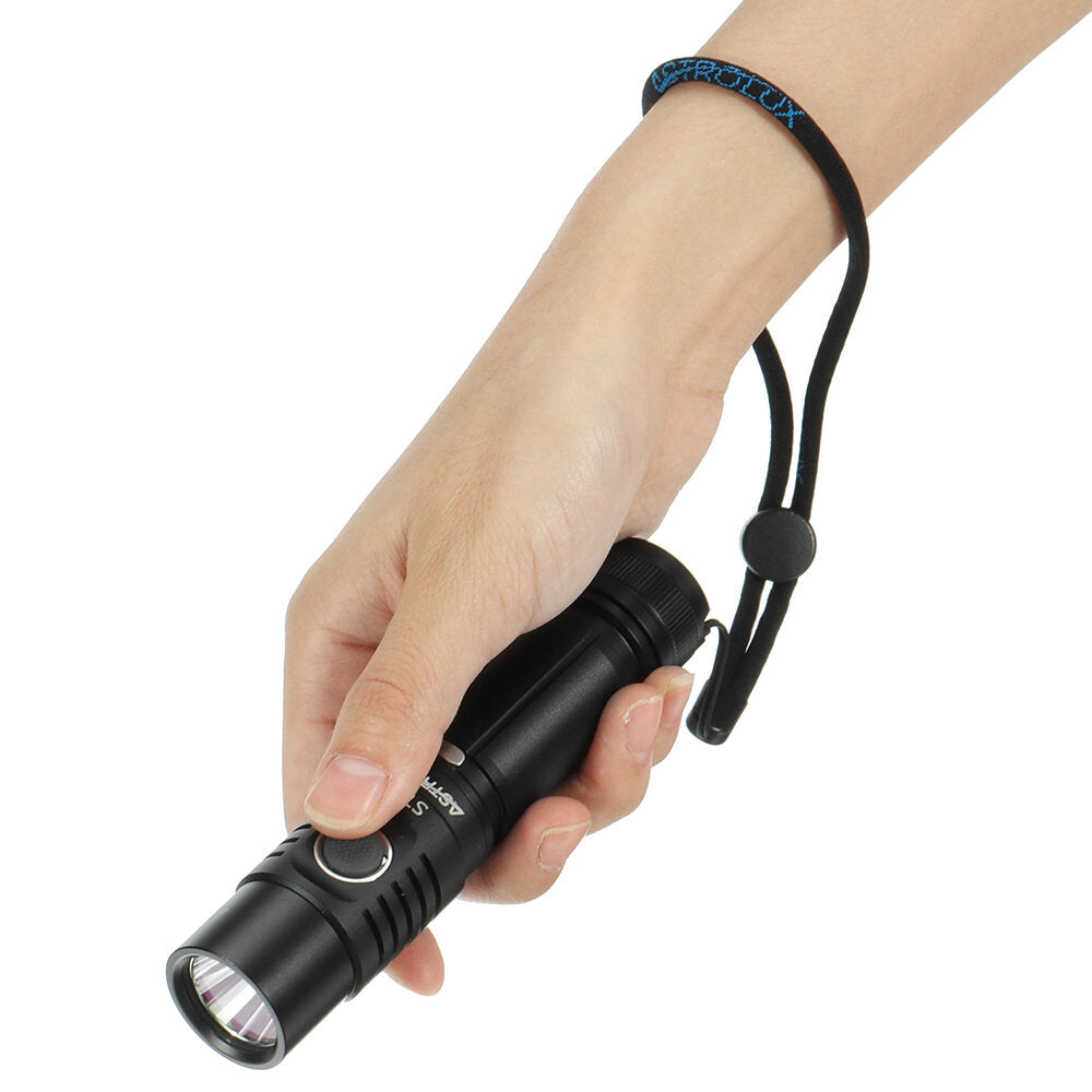 3500lm Compact EDC 21700 Flashlight 4 Modes Basic UI USB Rechargeable Ultra-bright Mini LED Torch Clip Pocket Light