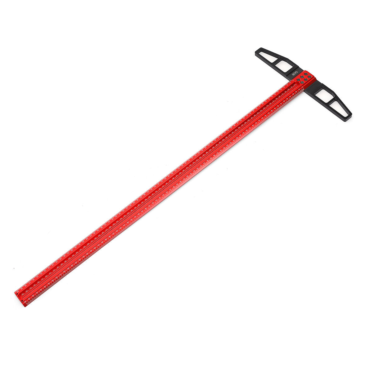 Aluminum Alloy Woodworking T Square Ruler - 800mm/1000mm Precision Marking Gauge for Hole Positioning