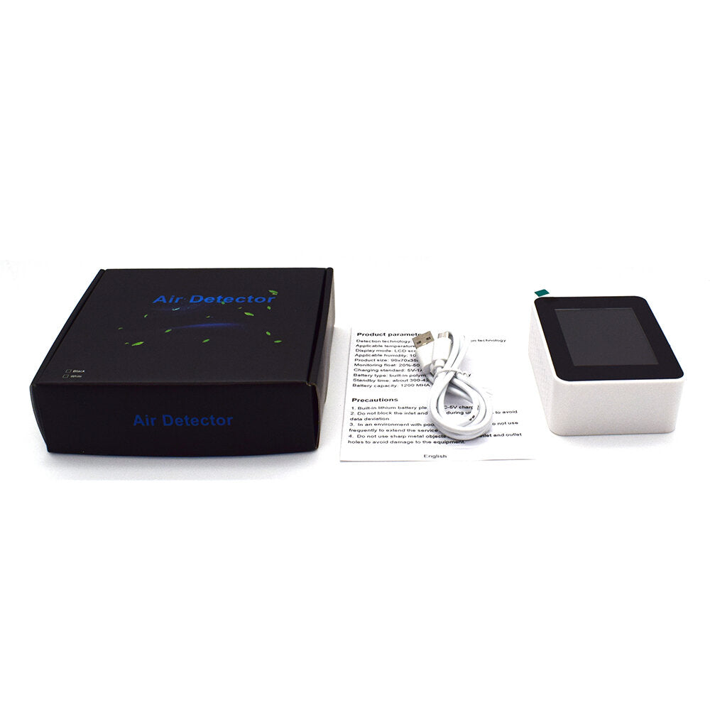 Household Air Quality Detector CO2 Meter Multifunctional C02 Temperature Humidity Tester LCD Display with Backlight