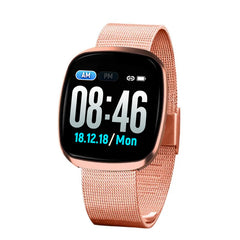 Milanese Steel Full Touch Custom Watch Face Blood Pressure Smart Watch