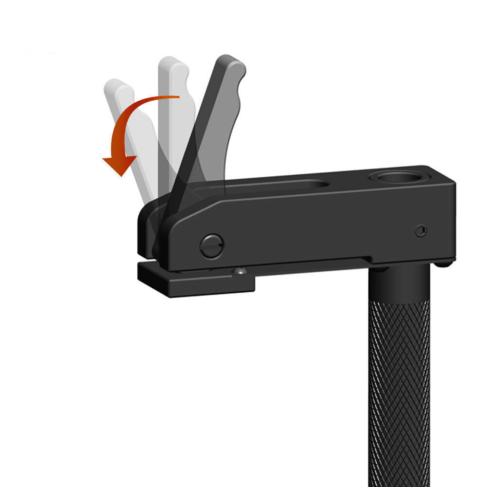 Aluminum Alloy Woodworking Hold Down Clamp for Quick Manual Pressing - Adjustable Desktop Presser, 60mm Max Clamping