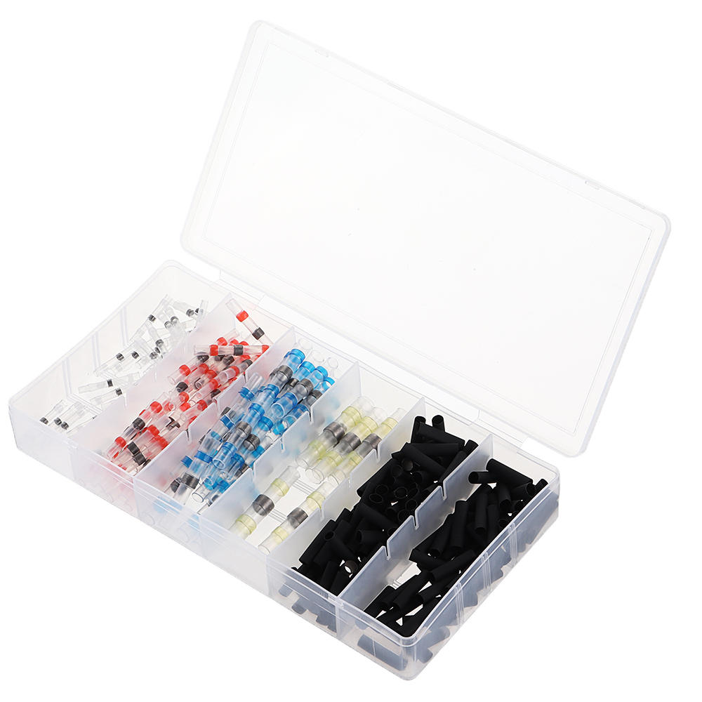 250PCS Solder Seal Wire Connectors Waterproof Heat Shrink Butt Connectors Solder Ring