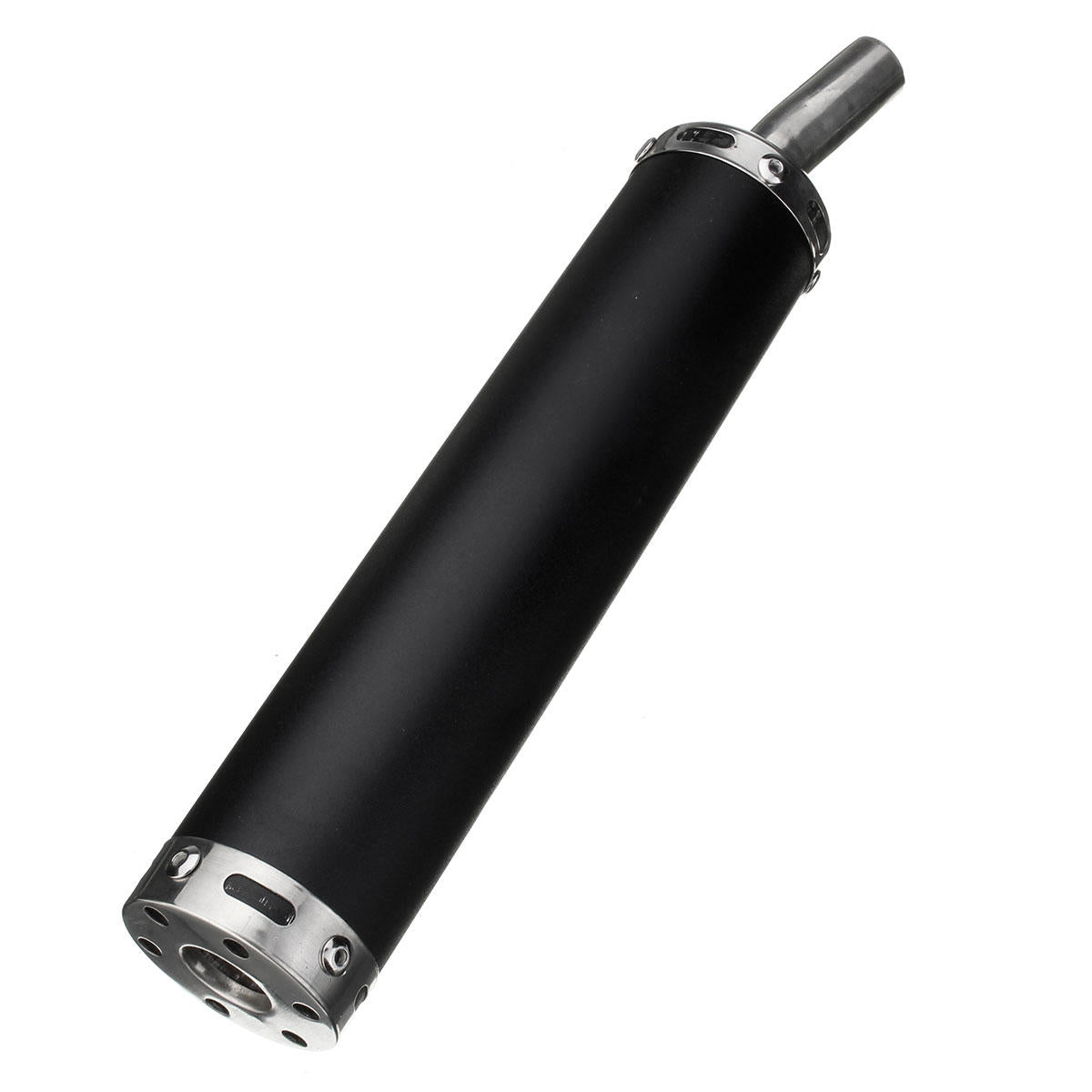 Exhaust Muffler Silencer Pipe Motorcycle Racing 6x28cm Universal For Street Scooter