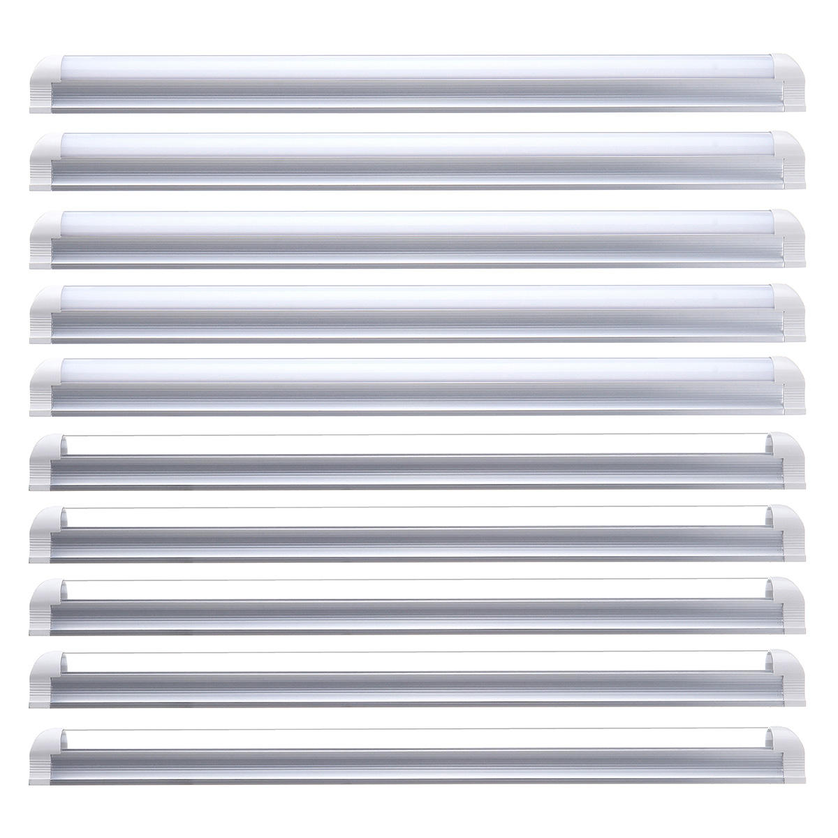 5PCS AC85-265V 50cm T8 G13 8W SMD2835 36 LED Tube Fluorescent Light for Indoor Home Kitchen Decor