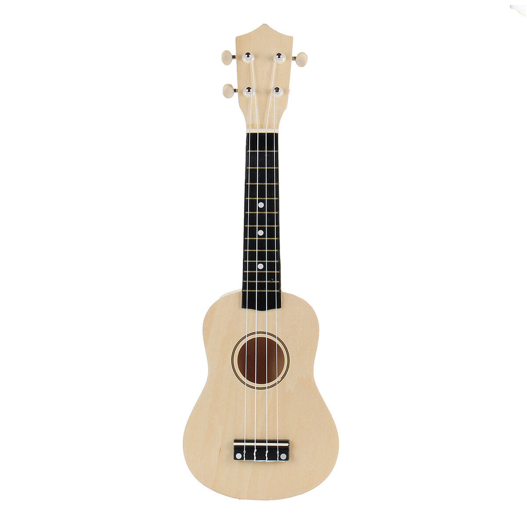 21" Wood Soprano Ukulele Guitar Set 12 Frets Hawaiian Instrument