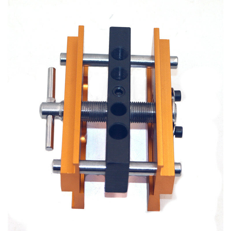 Alloy Steel Hole Punch Locator - Imperial, 10-55mm Clamp Range, 4-Way Drilling, Portable/Table Mounted, Includes 6 Bushings