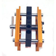 Alloy Steel Hole Punch Locator - Imperial, 10-55mm Clamp Range, 4-Way Drilling, Portable/Table Mounted, Includes 6 Bushings