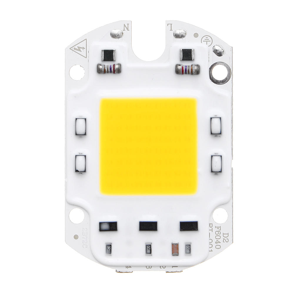 AC110V/220V 30W 40W 50W White/Warm White COB LED Chip 60*40mm for DIY Flood Light
