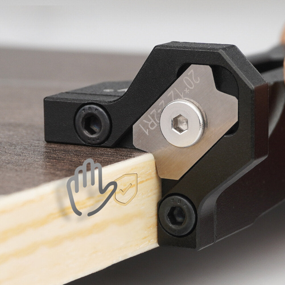 R1 R2 R3 Manual Arc Trimmer Chamfer Plane Woodworking Edge Banding Trimmer Edge Chemfer Burr Scraper