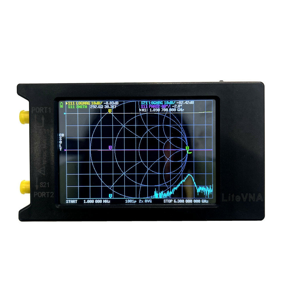 50kHz-6.3GHz LiteVNA 2.8"/3.95" Display Vector Network Analyzer HF VHF UHF Antenna