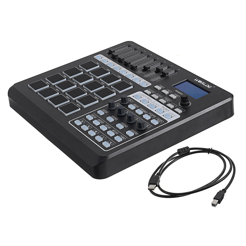 Portable 16 Drum Pads USB MIDI Controller Keyboard
