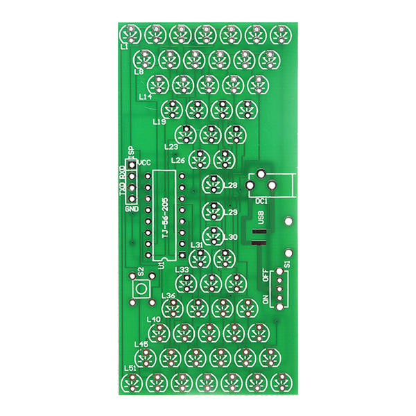 10Pcs DIY Electronic Hourglass Kit Interesting Learning Kit MCU LED Lights Spare Parts