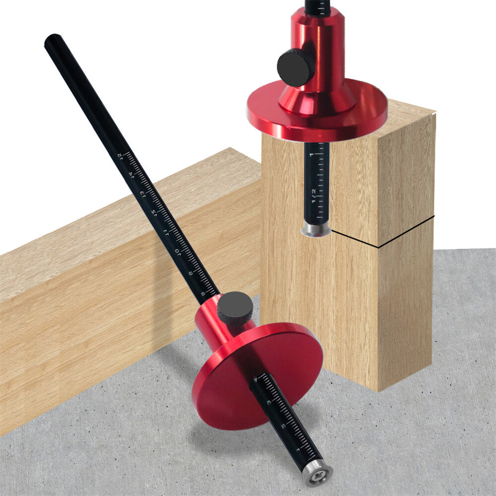 Precision Wheel Marking Gauge with Dual Scale for Mortise Measuring & Parallel Line Drawing - Durable & Accurate Tool