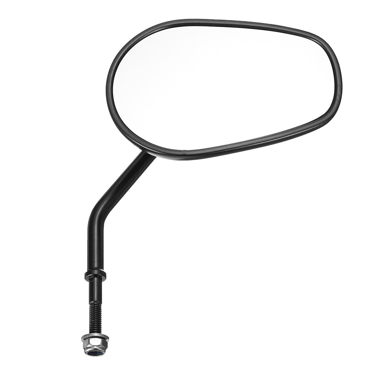 8mm Black Aluminum Alloy Left Right Rear View Side Motorcycle Mirrors