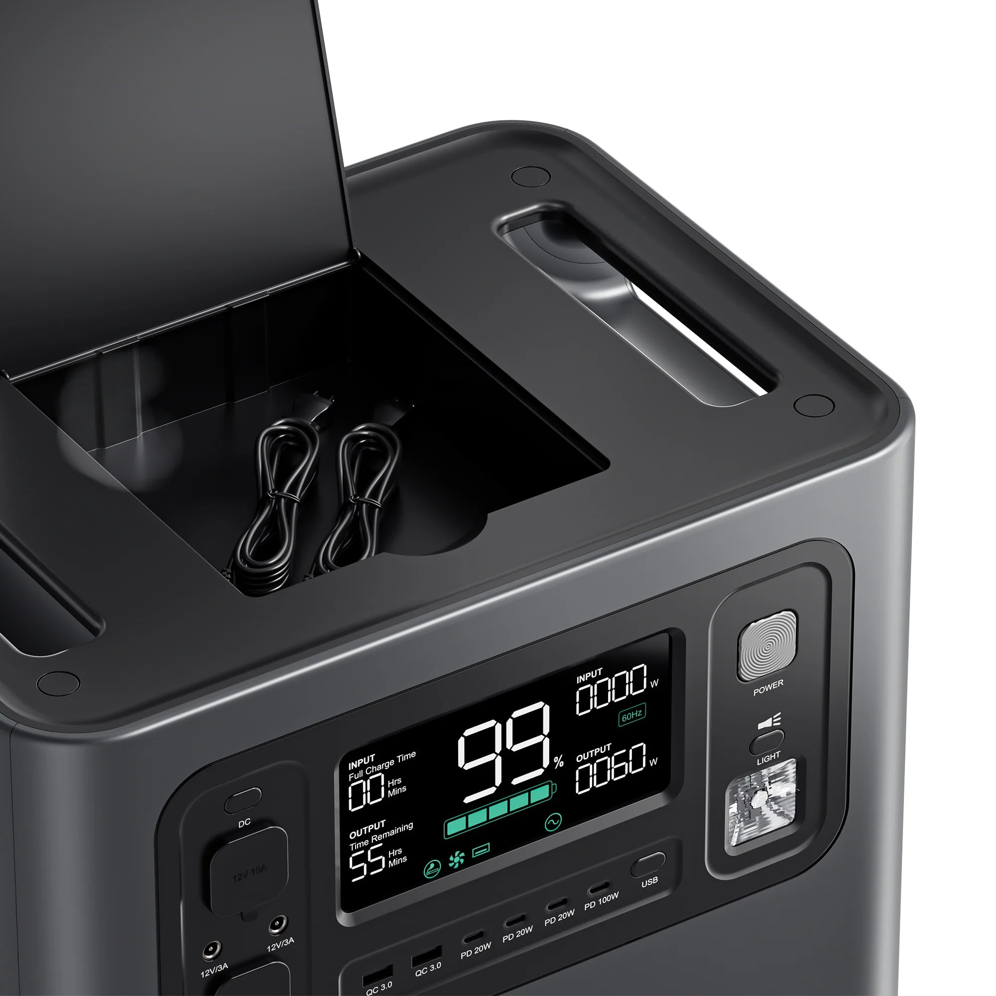 2400W 2048Wh LiFePO4 Portable Power Station, UK Plug, App Control, UPS & 13 Outputs for Camping, RV & Home Backup