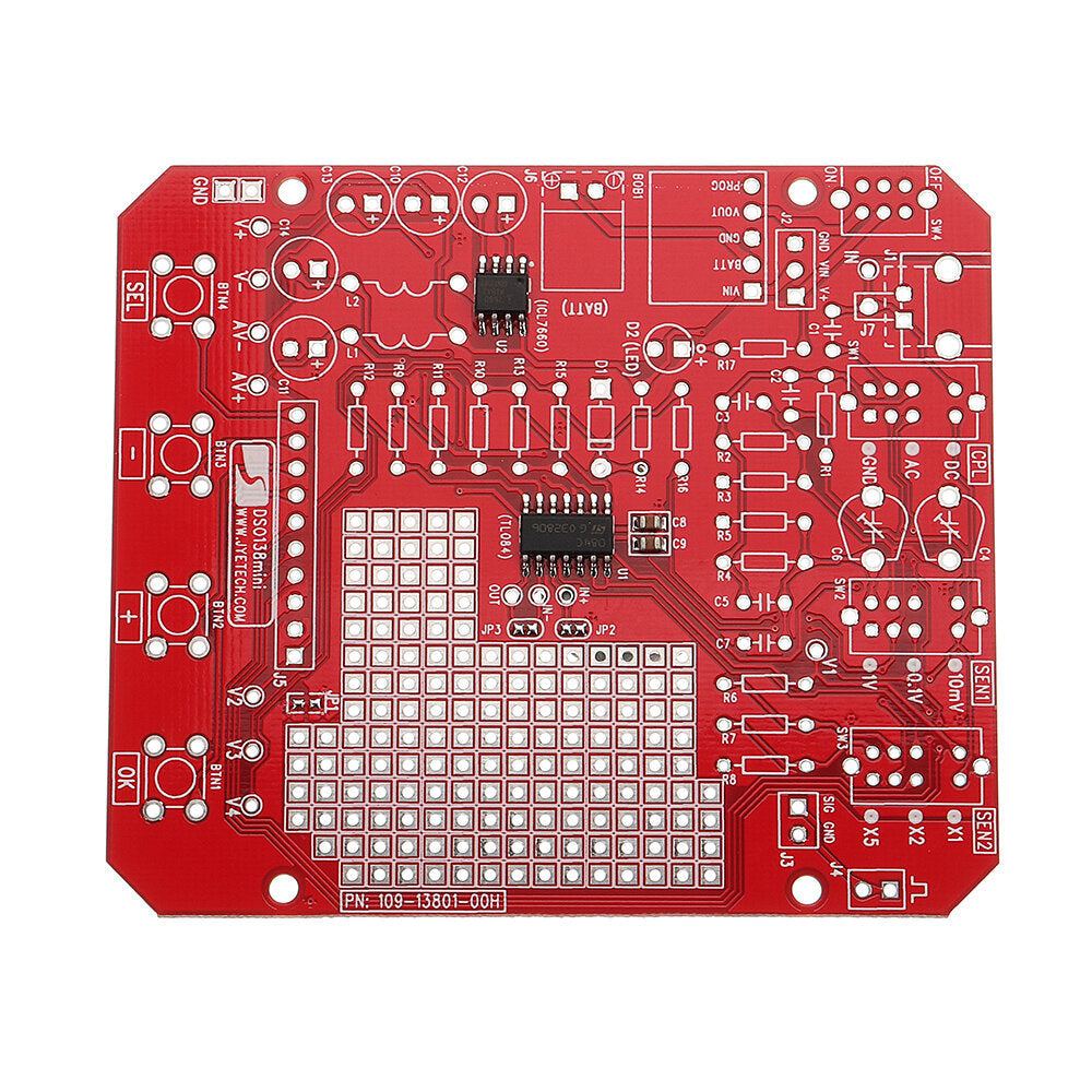 Original13805K DSO138mini DIY Digital Oscilloscope Kit SMD Pre-soldered 200KHz 3.5V-6V DC