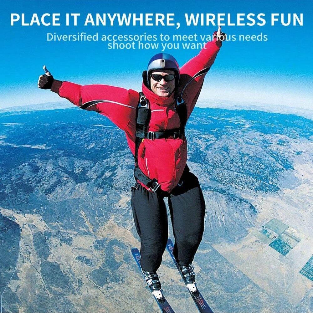 Portable 1080P Action Camera, Mini Wearable Safety Cam with EIS, Night Vision, Ideal for Travel, Sports, Vlogs, and Outdoor Use