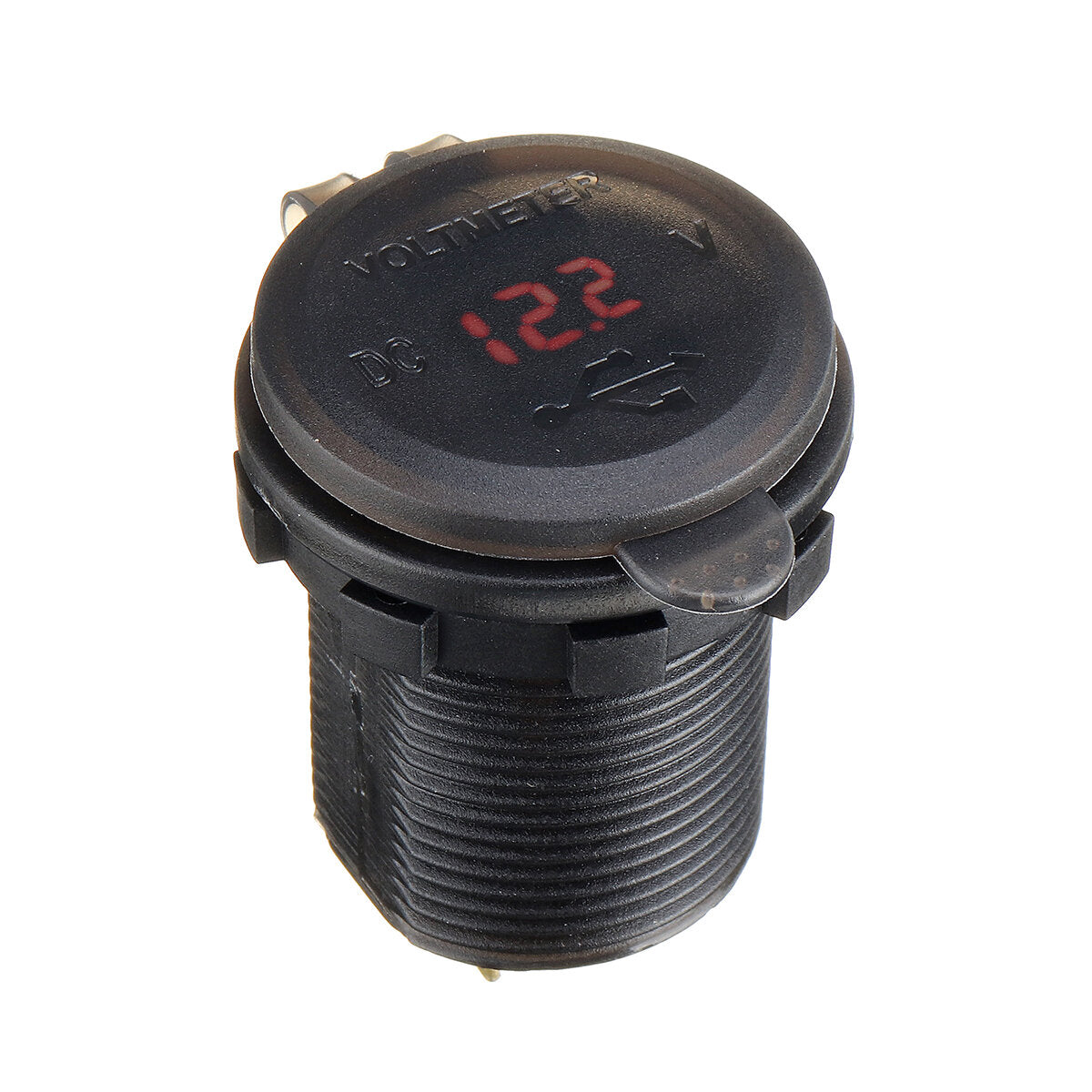 12-24V Touch Switch Fast Charger Socket Voltmeter Dual USB LED Digital Display Voltage