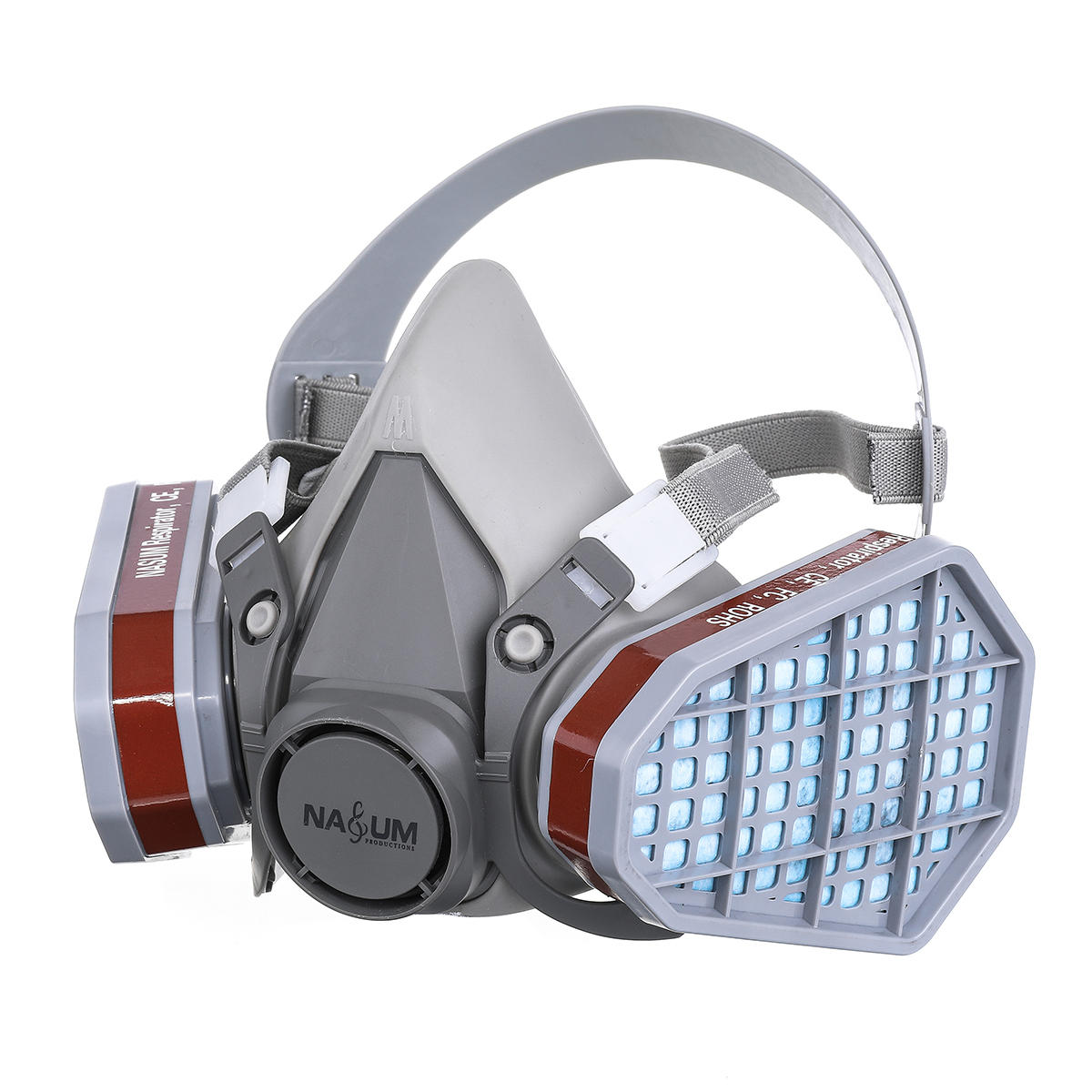 Double Layer Breathing Layer Gas Mask Painting Spraying Respirator Gas Mask Safety Work Filter Dust Mask