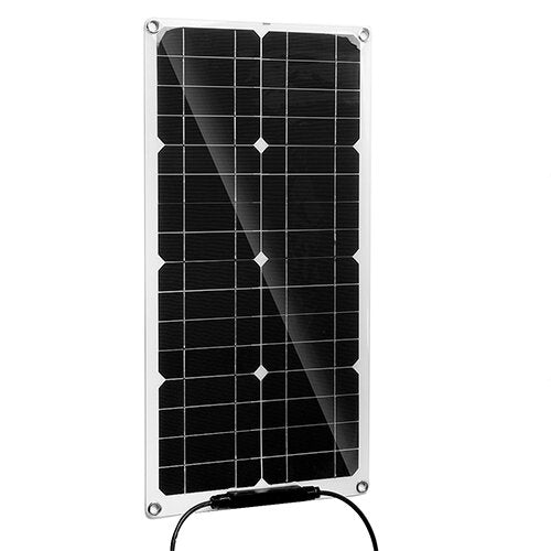 12V 50W Portable Solar Panel Car Van Boat Caravan Camper Trickle Battery Charger