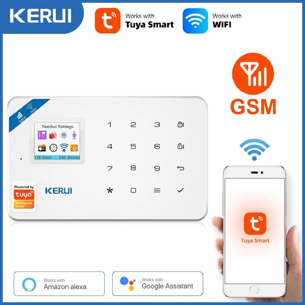 WIFI GSM Home Burglar Security Alarm System Door Window Control Panel Motion Sensor