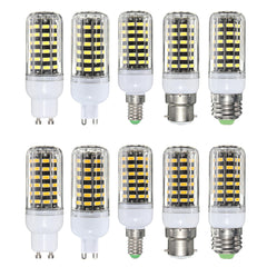 E27 E14 B22 G9 GU10 7W 64 SMD 5733 1000LM  LED Warm White White Cover Corn Bulb AC 220V
