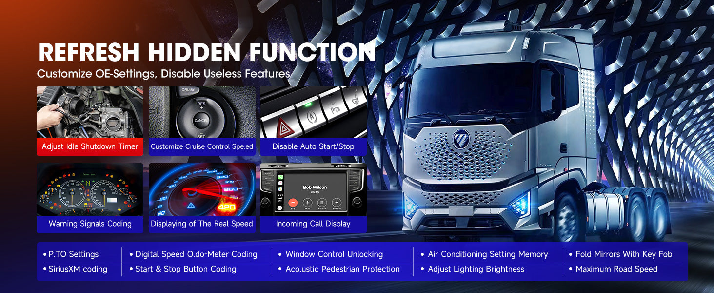 Diagnostic Tool Advanced ECU Coding J2534 ECU Programming Commercial Vehicle Diagnostics 3000+ Active Tests QCOM CPU Android 10 WiFi