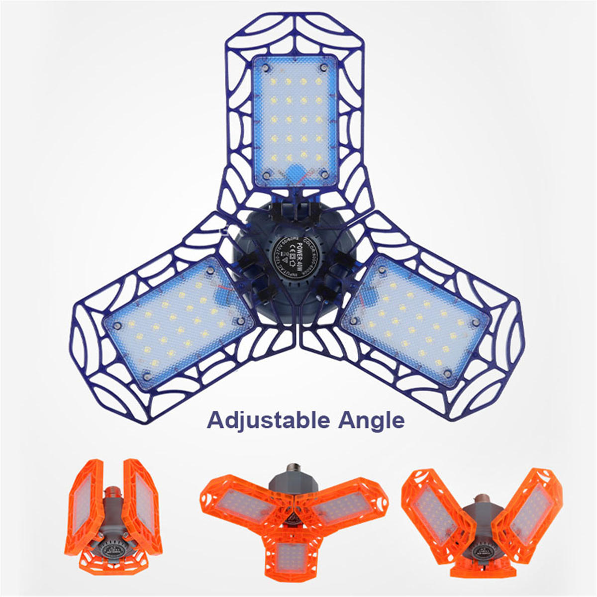 E27 LED Bulb 40W Deformable Garage Light 360Angle Foldable Ceiling Lamp AC85-265V