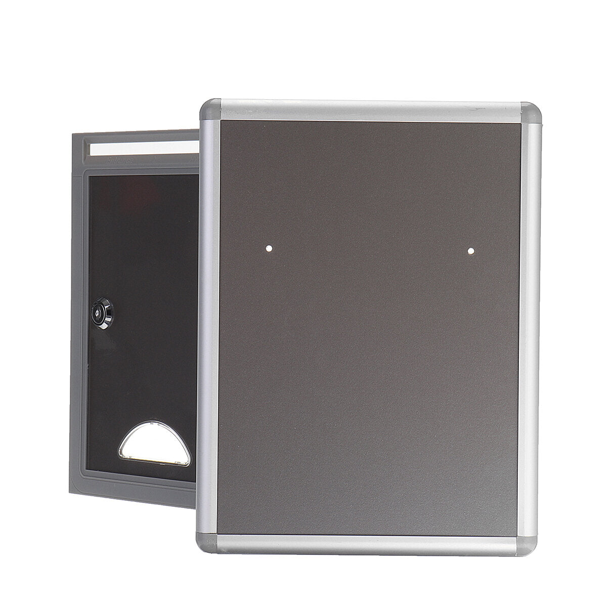 Aluminum Mail Letter Post Storage Box Outdoor Lockable Mailbox Wall Mounted