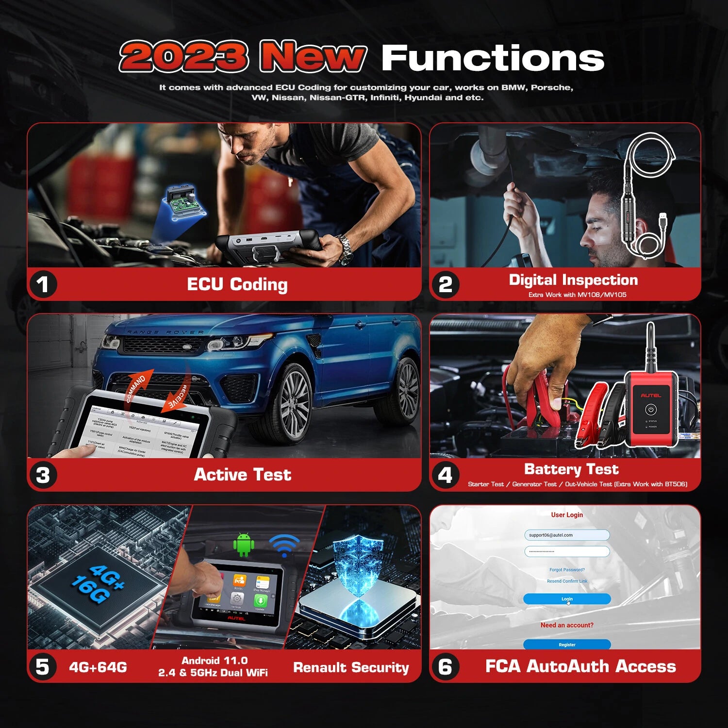 Auto Diagnostic All System Scanner Upgrade of DS808 Same Function as MS906