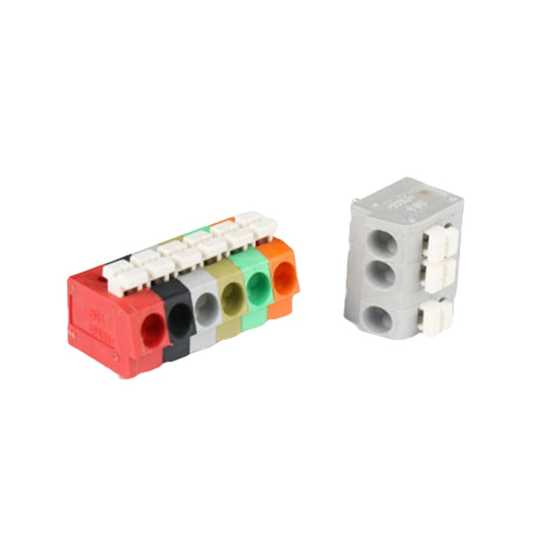 10PCS 7 Pin Plug-in Brass Wire Connector Terminals LED Flame Retardant Terminal Block Connector