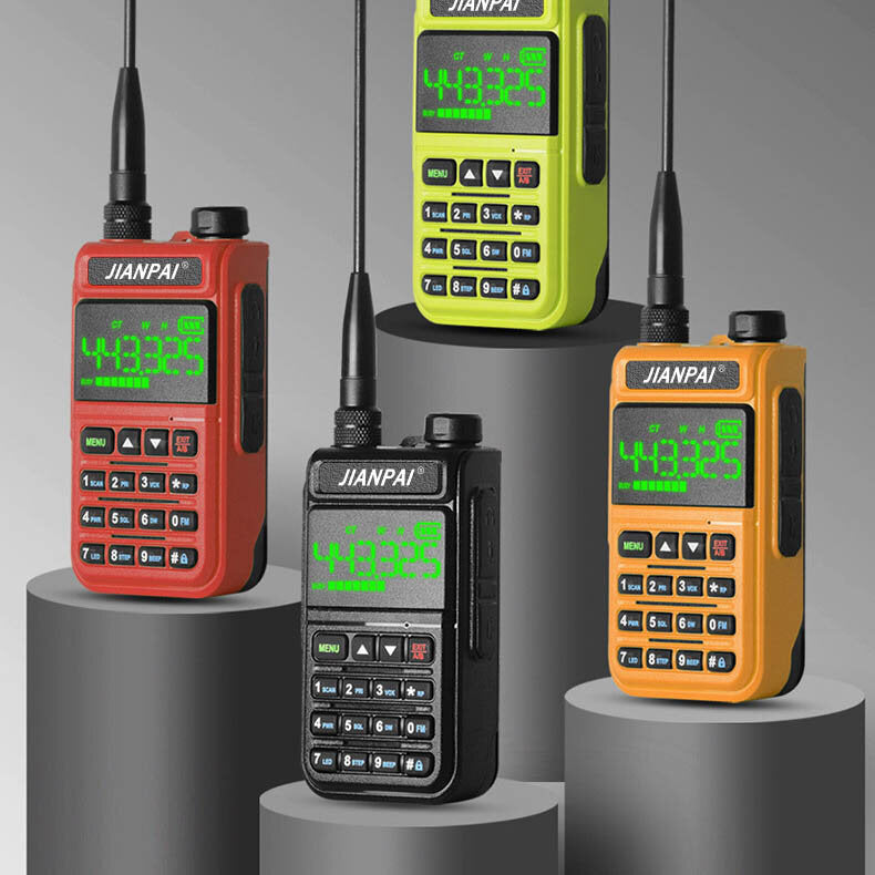 10W 5800mAh Fluorescent LED Display Walkie Talkie Intelligent Noise Reduction High Power FM Two Way Radio SOS for Hotel Sailing Hiking