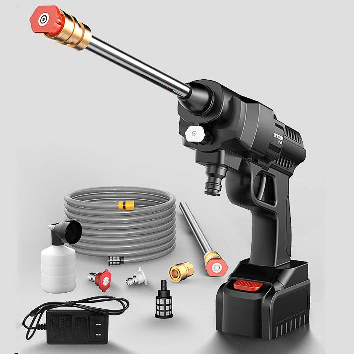300W/500W High Power Car Washing Guns Wireless Rechargeable Car Washer High-pressure Water Pump