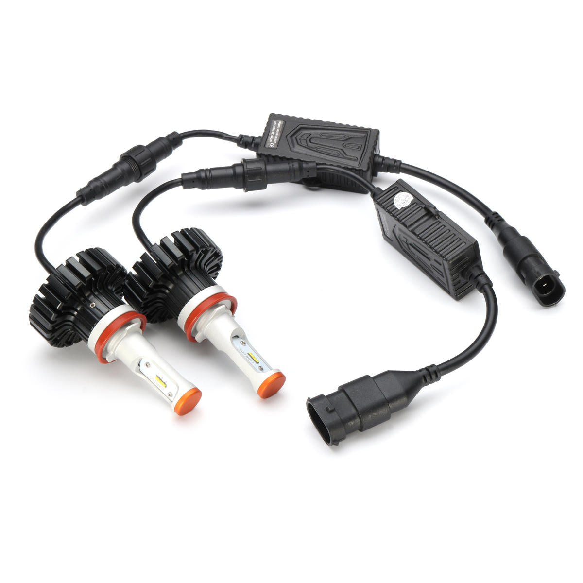 2pcs H7/9005/9006/H10 6500k LED Lamp Headlights Bulb Conversion Kit
