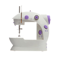 Portable Mini Desktop Sewing Machine Double Speed Automatic Thread with Light