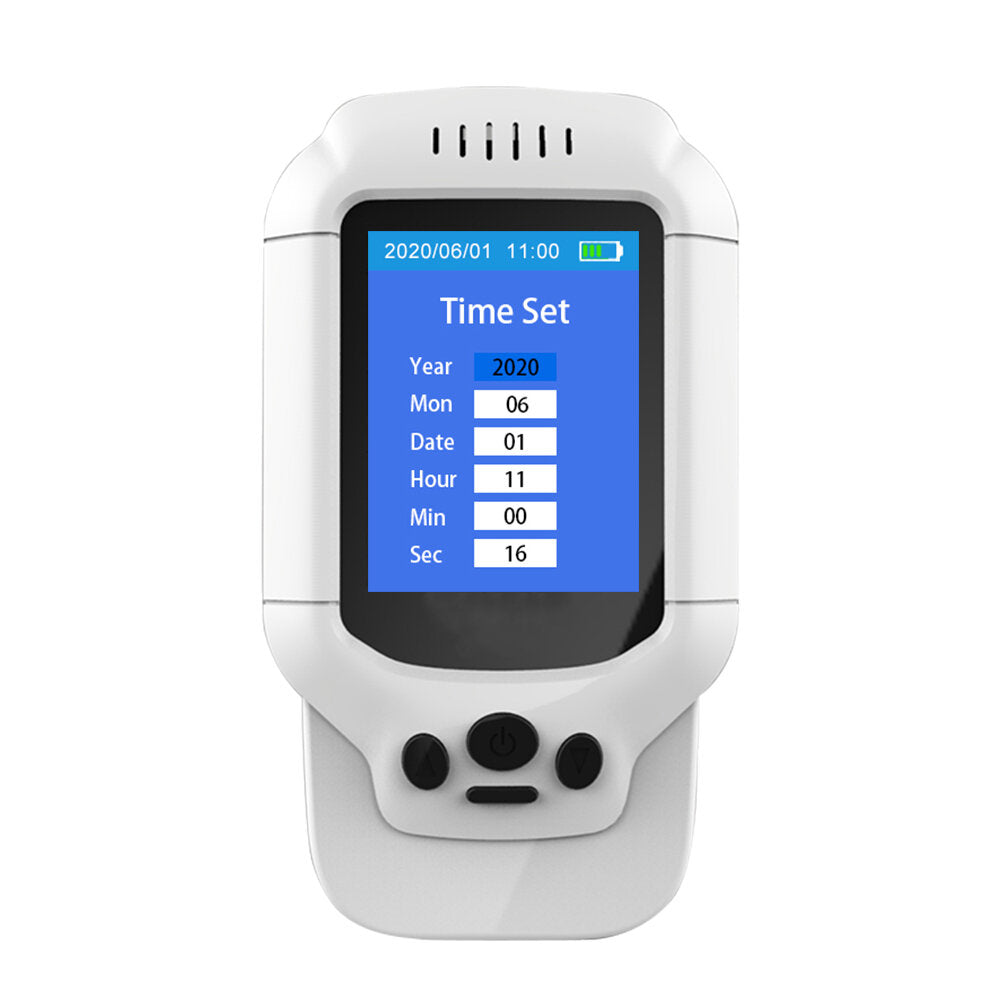 PM2.5 O Ozone TVOC Air Quality Tester USB Instrument 2.8 LCD Screen Carbon Dioxide Formaldehyde Dust Haze Meter