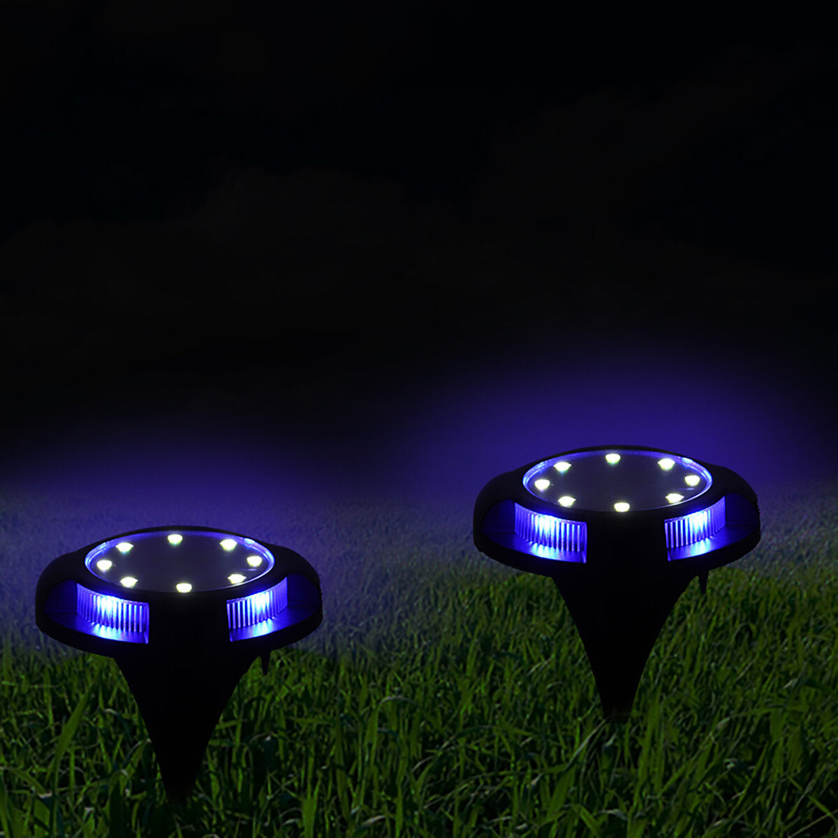 Solar Powered 12LED Buried Light Under Ground Lawn Lamp Outdoor Path Way Garden Decking Decor