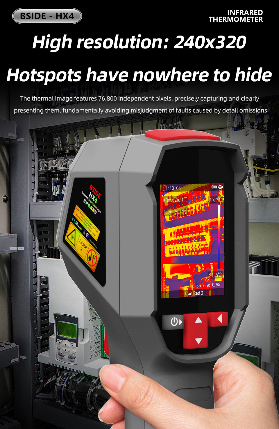 GreenZech Industrial 320-H | 240x320 HD Thermal Imaging Camera | 25Hz Professional Handheld Infrared Imager