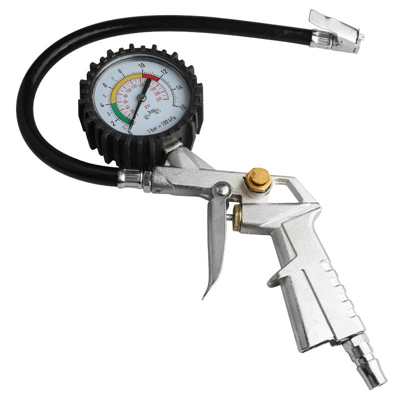 Car Tyre Pressure Gauge With Rubber Hose For Automotive Repair