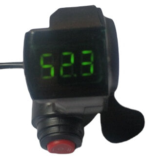 36V/48V/60V/72V Thumb Throttle With LCD Digital Battery Voltage Display For Ebike Scooter