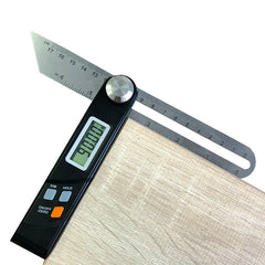 Stainless Steel Digital Protractor 360° Angle Finder with LCD Display, Battery Operated, Durable T Bevel Ruler